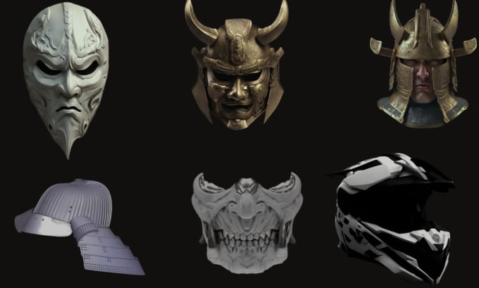 créer un masque de casque 3D cosplay modèle Pepakura armure portable pour  l'impression 3D