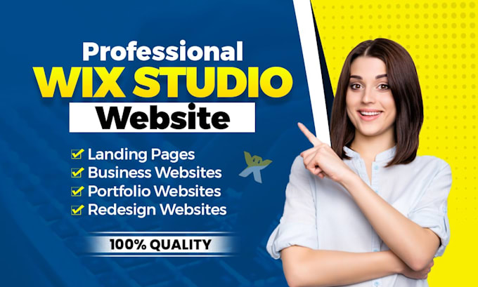 design wix studio website, or redesign wix business website