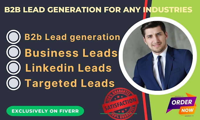 do targeted b2b lead generation for any industry and email list building
