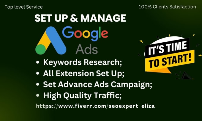 Setup Google Ads Campaign And PPC Management