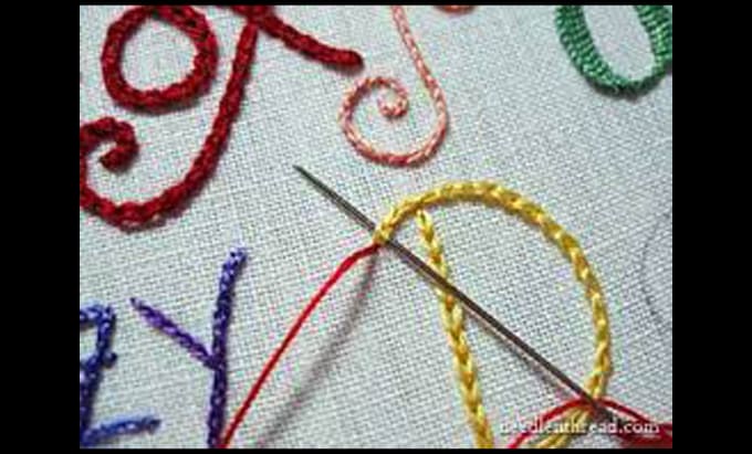 chain stitch embroidery digitizing