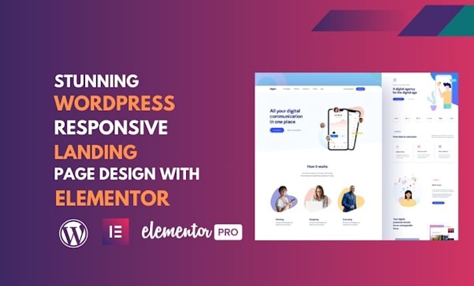 Craft a modern wordpress landing page with elementor by Shreekanta_dash ...