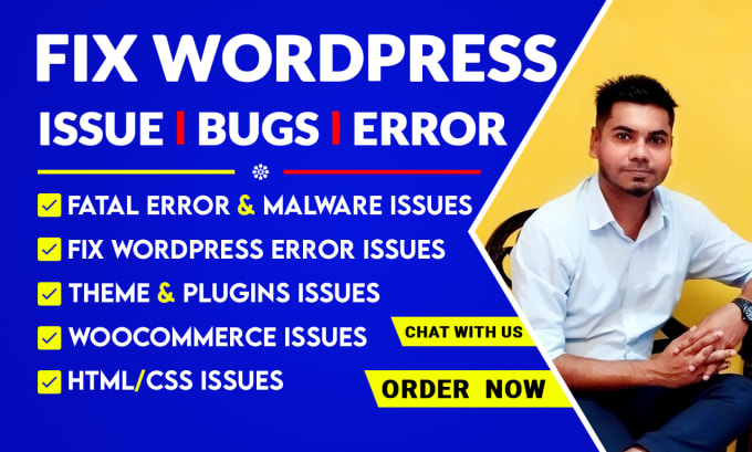 fix wordpress issues, critical errors, bugs, woocommerce website