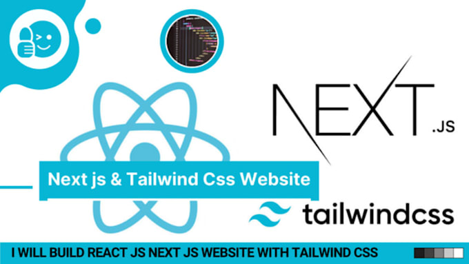 Build react js next js website with tailwind css by Mohamed2500000 | Fiverr
