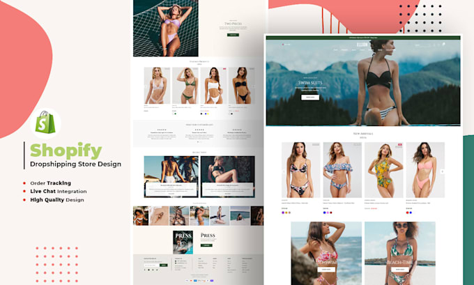 set up shopify website and dropshipping store