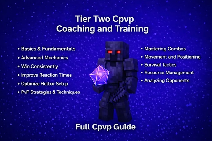 coach and train you in crystal pvp