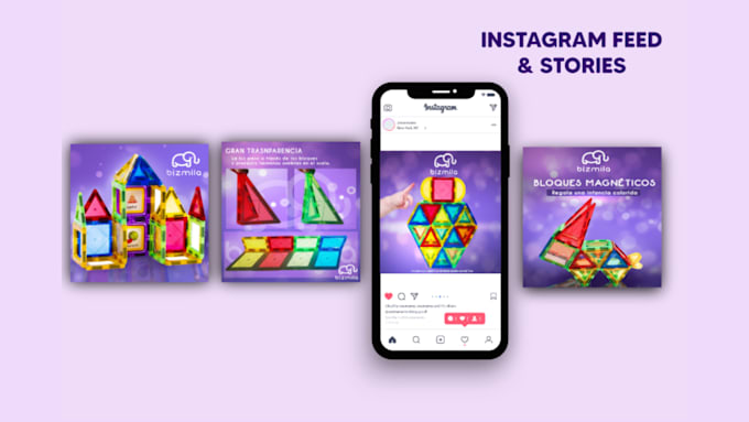 desing profesional instagram posts and stories