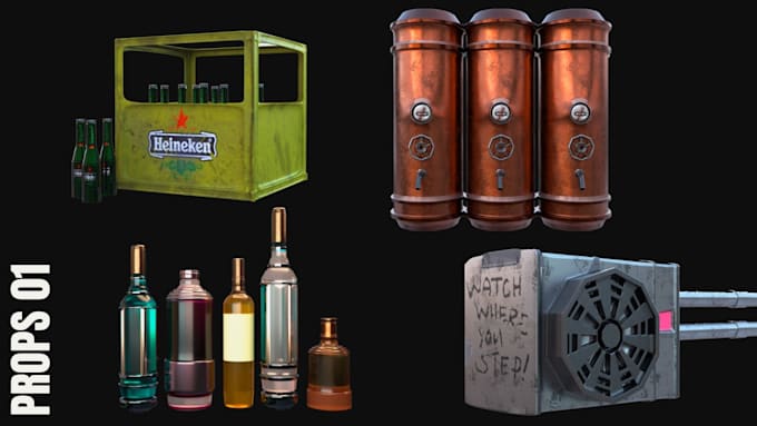 Create 3d props and objects by Zoemiaduhalde | Fiverr