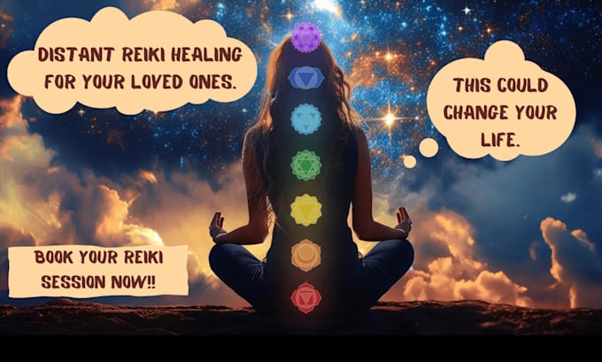 do powerful distant reiki healing session for you or your loved ones
