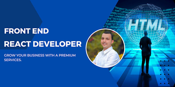 Be your front end web developer in react js or html css js by Bassem ...