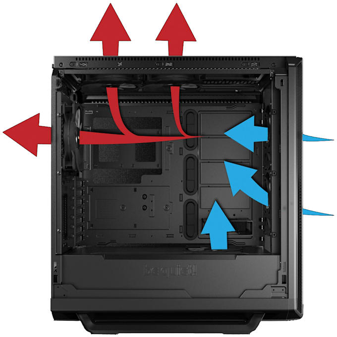 Make a pc airflow conveyors to reduce hardware temperatures by