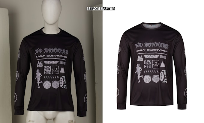 flat lay, neck joint or ghost mannequin image editing for apparel in photoshop