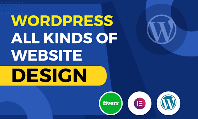 build and design modern wordpress website with elementor pro