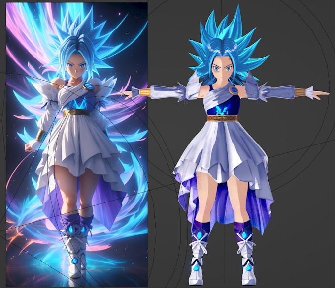 model and rig 3d anime character for you