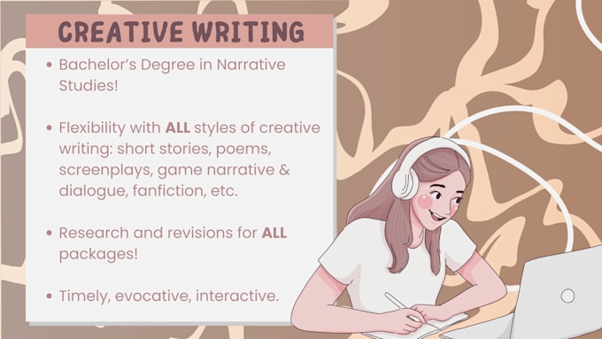Write evocative creative pieces in line with your requests by Gabchacho ...