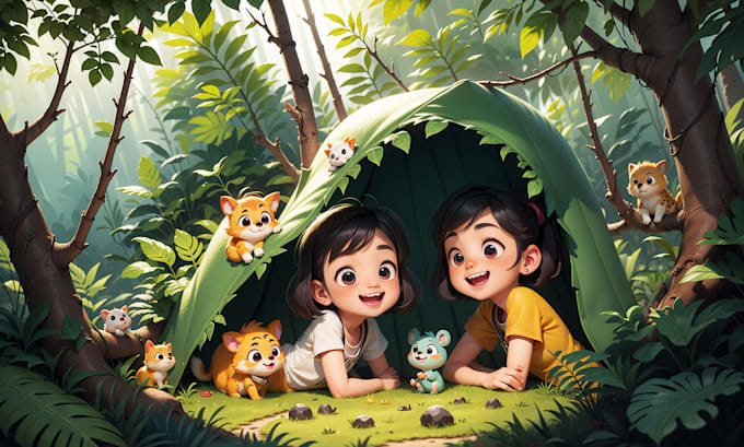 create kids book illustrations using stable diffusion ai
