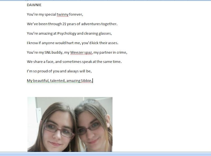 Write A Personalized Poem To Be Used As A Gift By Bgcohen92