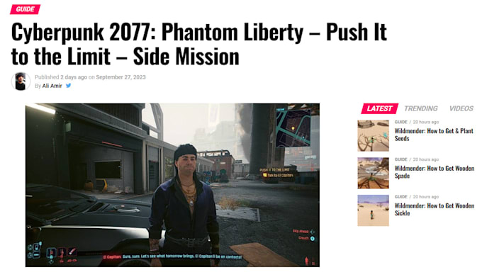 write gaming news, guides, walkthroughs, and game reviews