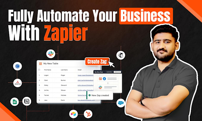 setup zapier automations, custom webhooks and api integrations
