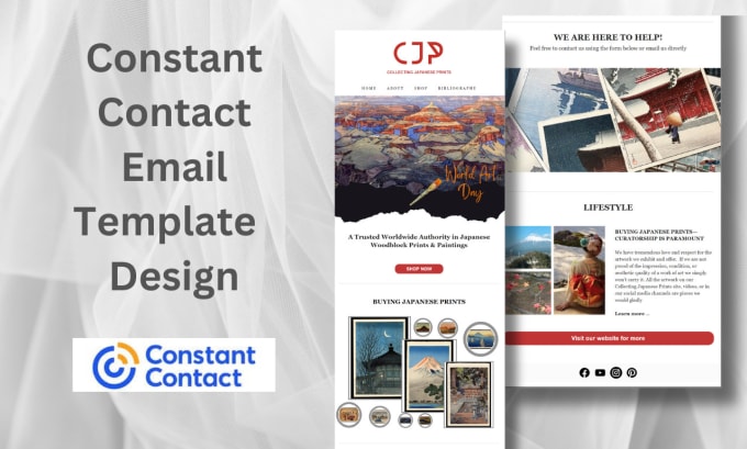 Design constant contact email template by Lamia j Fiverr