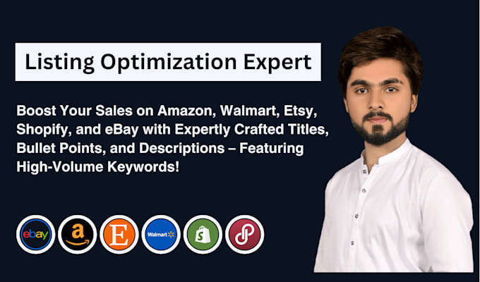 write top amazon, walmart listing optimization, seo content