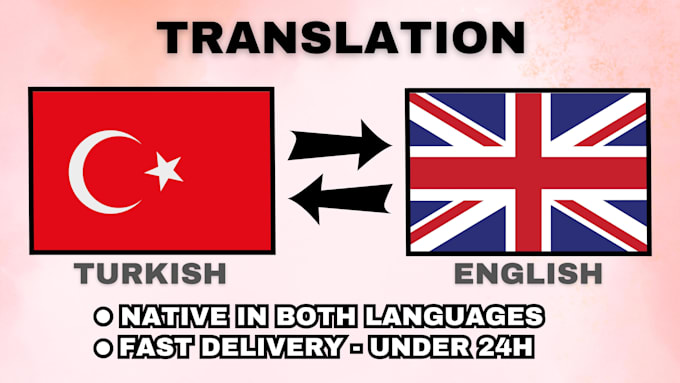 translate english to turkish and turkish to english