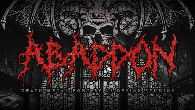 a heavy metal style logo for your band