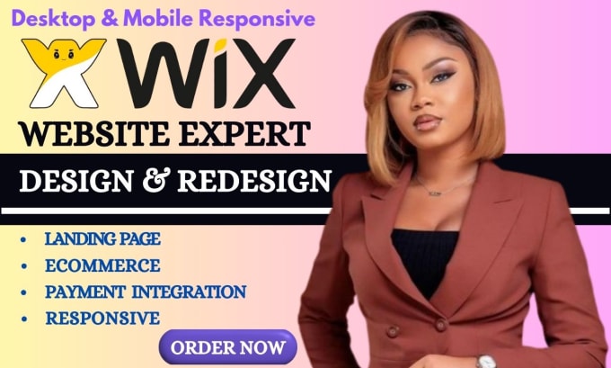 I will wix redesign wix website redesign wix website design wix website redesign