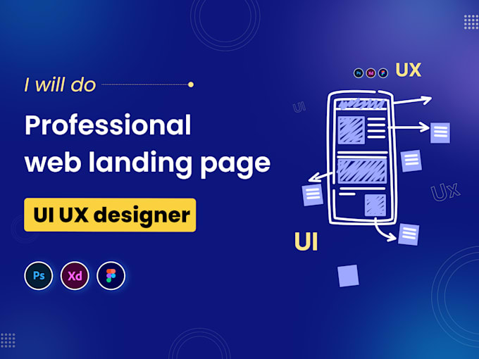 do professional web landing page UI UX design figma