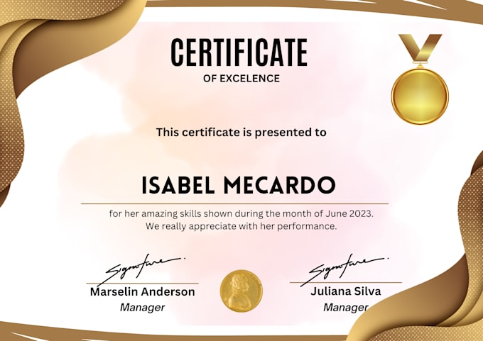 Create custom certificate design diploma certificate or award