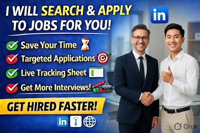do job search and apply on linkedin, indeed and company websites