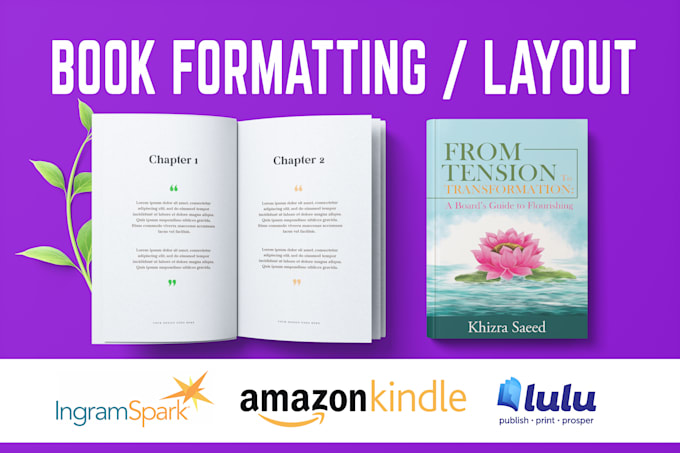 Do book formatting, ebook, kdp paperback, and layout design by Rsh ...