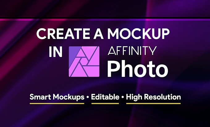 professional mockup design with affinity photo