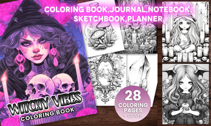 Design notebook journal sketchbook activity book coloring book