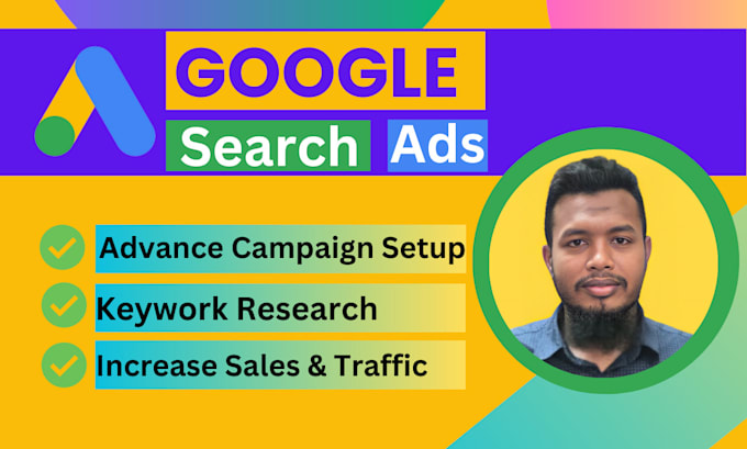 do advance google search ads PPC campaign setup and manage