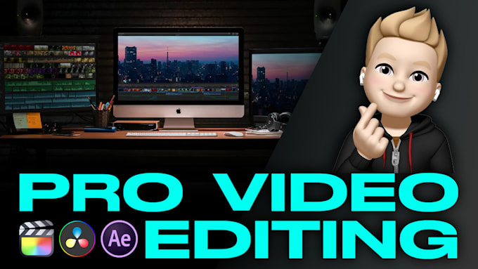 edit any video professionally for you