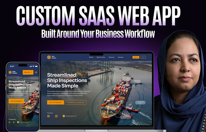 build custom saas web app, ai software or business application