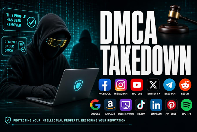 remove takedown harassing defaming post video reddit insta fb tiktok google dmca
