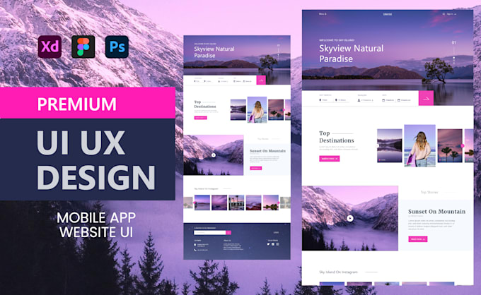 do mobile UI UX design or website UI UX design