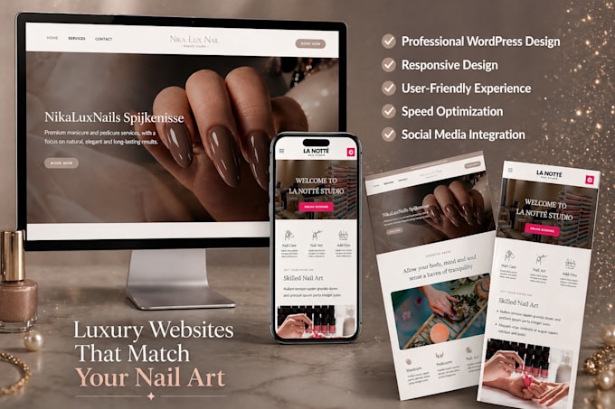 design, redesign hair extension, beauty salon, spa website