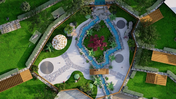 create 2d and 3d landscape designs