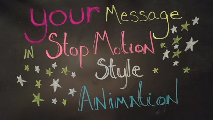 create a video of your message using stop motion animation