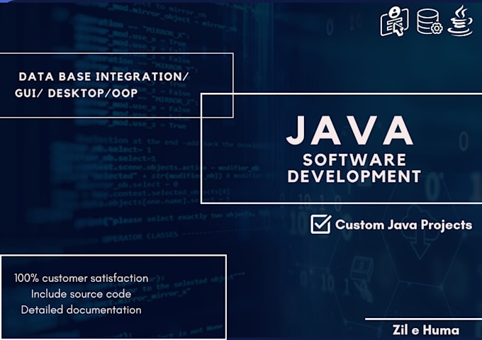 Build complex software using java by Zilehuma540 | Fiverr