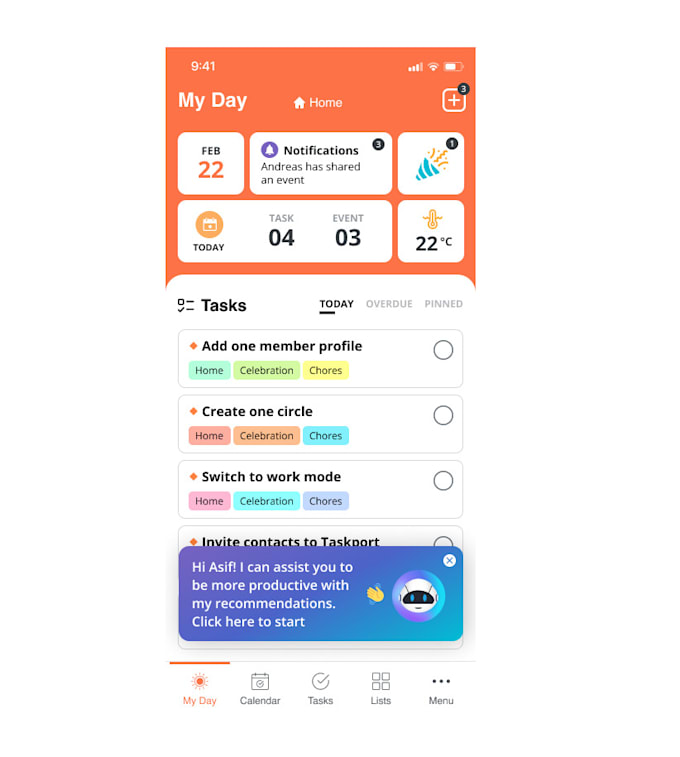 develop todo and task management system