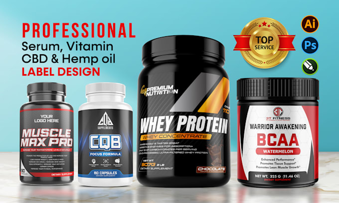 Do supplement label design, bottle label, and product label design by ...