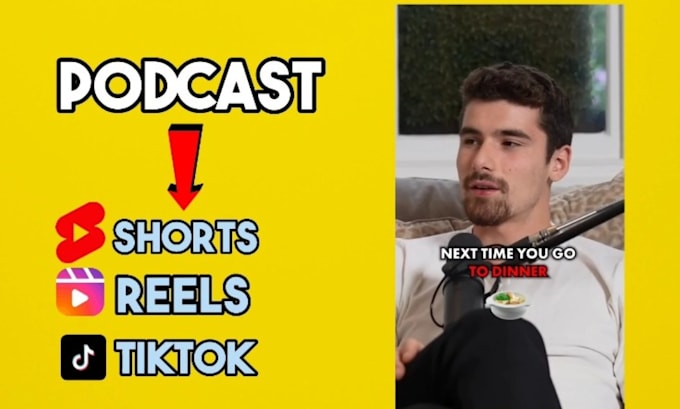 edit your podcast into short from video clips
