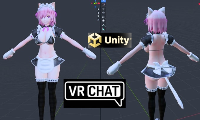 Create Custom Vrchat Avatar 3d Anime Vf Avatar Vrc Avatar Vroid Nsfw Vtube By Alexmax01