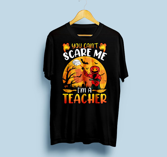 do halloween scary t shirt design