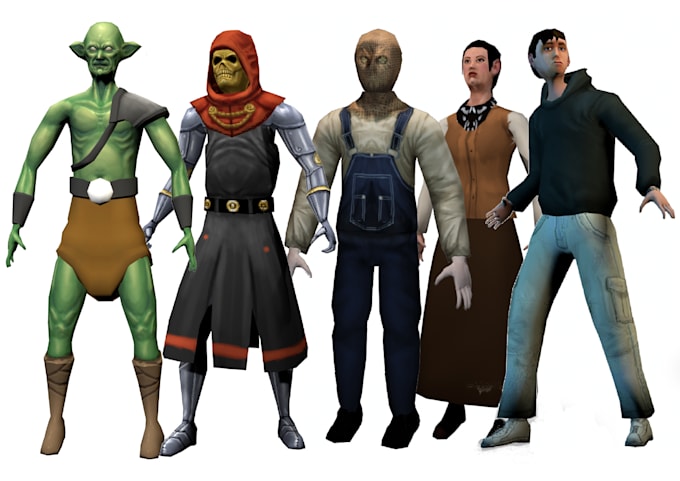 create 3d low poly models in retro ps1, ps2 style