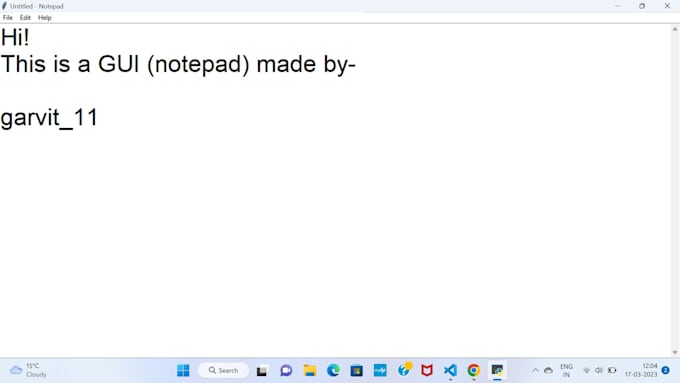 Create a gui in tkinter in python by Garvit1107 | Fiverr